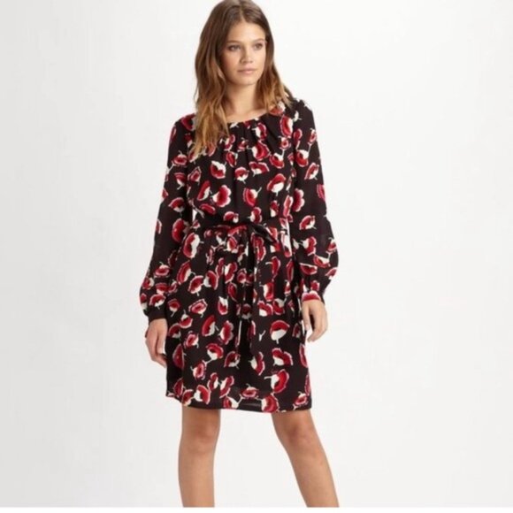 Milly of New York Poppy Blouse Silk Vintage Size 4 - Picture 1 of 4